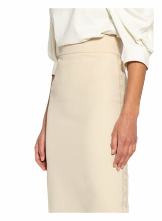 Max Mara Rock Gervaso mit Galonstreifen, Weiß