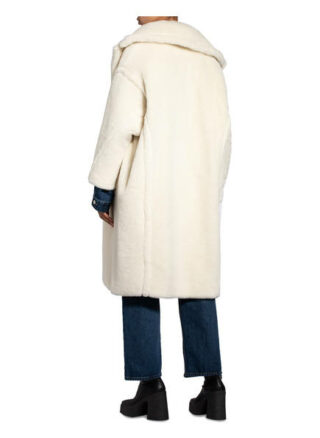 Max Mara Teddyfell-Mantel Ted Girl, Weiß