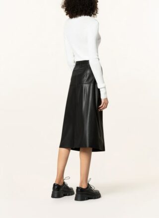 Maxmara Leisure Rock Carioca in Lederoptik, Schwarz