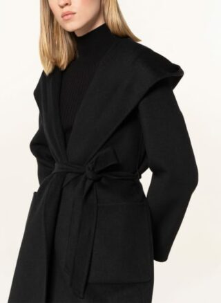 Maxmara Studio Mantel Tondo, Schwarz
