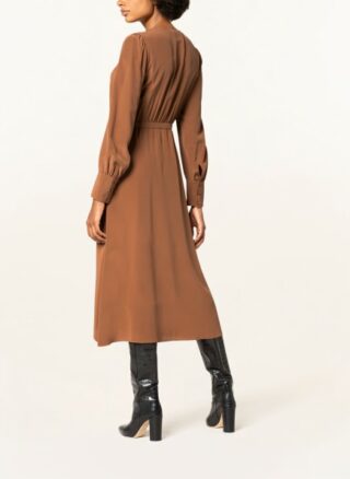 Maxmara Studio Seidenkleid Libero, Braun