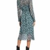 Maxmara Studio Seidenkleid Millefleur, Grün