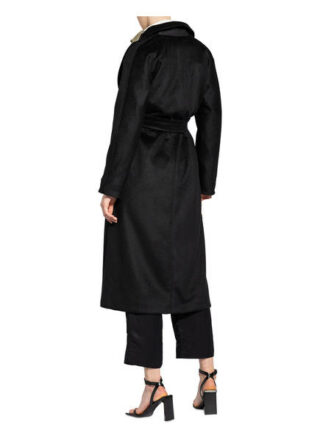 Maxmara Studio Wollmantel Cervo mit Alpaka, Schwarz