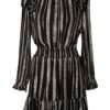 Michael Kors Kleid mit Glitzergarn, Schwarz