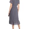 Michael Kors Wickelkleid Whitney mit Volantbesatz, Blau