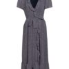Michael Kors Wickelkleid Whitney mit Volantbesatz, Blau