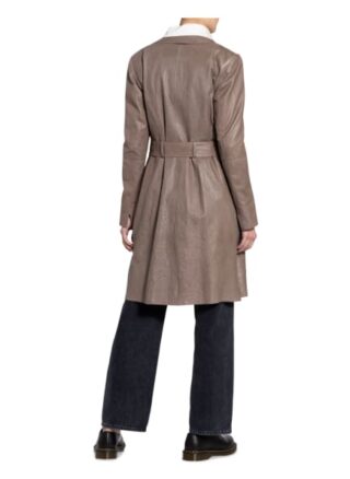 Milestone Ledermantel Gwen, Grau