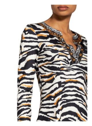 Mint & Mia Jerseykleid mit Schmucksteinbesatz, Schwarz