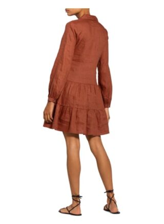 Mint & Mia Leinenkleid, Braun