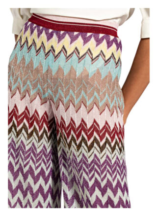 Missoni Hose mit Glitzergarn, Pink