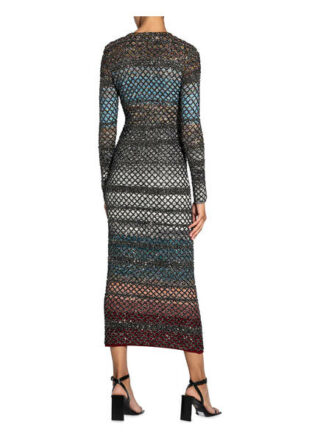 Missoni Strickkleid mit Paillettenbesatz, Lila