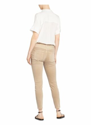 Monari 7/8-Jeans mit Schmucksteinbesatz, Beige