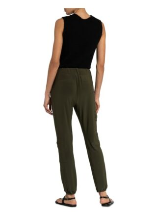 Monari Cargohose im Jogging-Stil, Grün