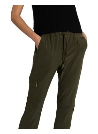 Monari Cargohose im Jogging-Stil, Grün