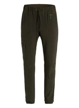 Monari Cargohose im Jogging-Stil, Grün
