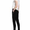 Monari Hose im Jogging-Stil mit Schmucksteinbesatz, Schwarz