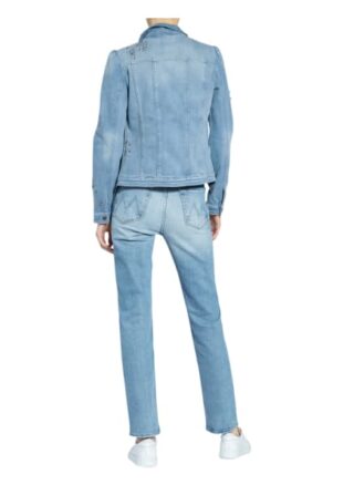 Monari Jeansjacke Mti Schmucksteinbesatz, Blau