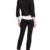 Monari Jeansjacke mit Schmucksteinbesatz, Schwarz