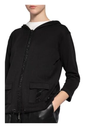 Monari Jerseyjacke mit 3/4-Arm, Schwarz