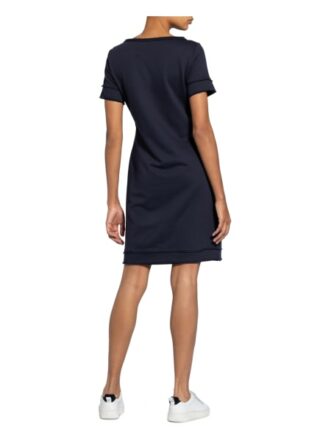 Monari Kleid mit Schmucksteinbesatz, Blau