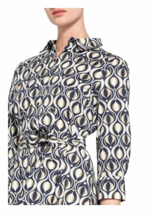 More & More Hemdblusenkleid mit 3/4-Arm, Blau