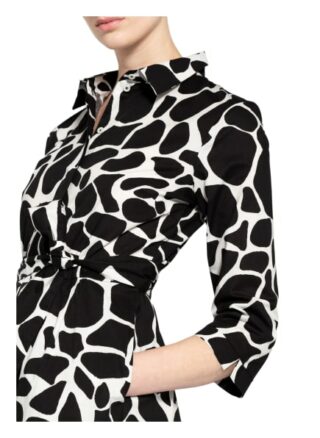 More & More Hemdblusenkleid mit 3/4-Arm, Schwarz
