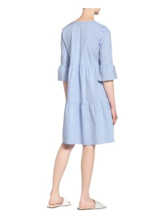 More & More Kleid mit 3/4-Arm, Blau