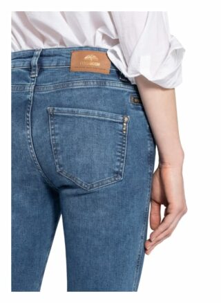 Mos Mosh 7/8 Jeans Sumner Shine mit Nietenbesatz, Blau