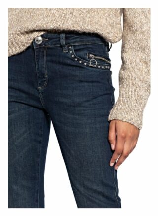 Mos Mosh Jeans Sumner Sazz mit Nietenbesatz, Blau
