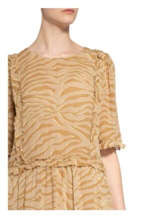Mos Mosh Kleid Malise mit 3/4-Arm, Beige