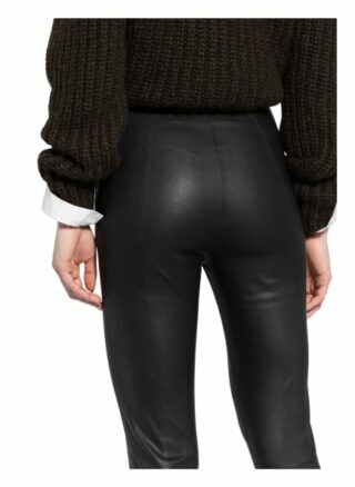 Mos Mosh Lederleggings Lucille, Schwarz