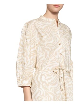 Moss Copenhagen Hemdblusenkleid Kacee, Beige