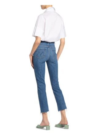 Mother 7/8-Jeans Rascal, Blau