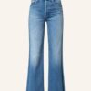 Mother Flared Jeans The Tomcat Roller Fray, Blau