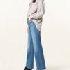 Mother Flared Jeans The Tomcat Roller Fray, Blau
