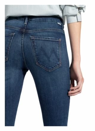 Mother Skinny Jeans High Waisted Looker, Blau
