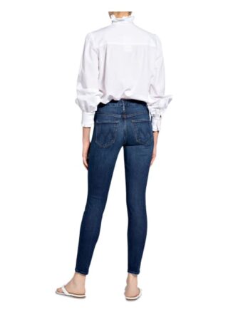 Mother Skinny Jeans The Stunner, Blau