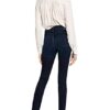 Mother Skinny Jeans The Super Swooner, Schwarz