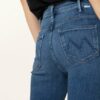 Mother Straight Jeans The Hustler Ankle Fray, Blau