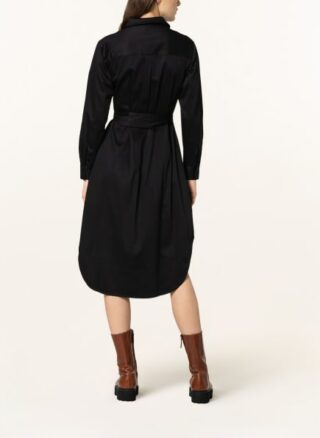 Mrs & Hugs Hemdblusenkleid, Schwarz