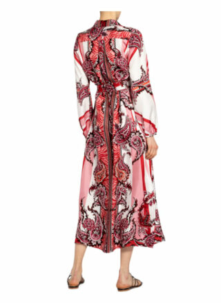 Mrs & Hugs Hemdblusenkleid aus Seide, Pink