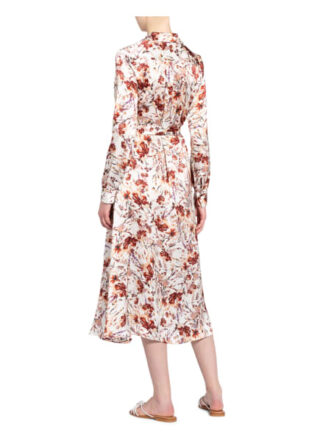 Mrs & Hugs Hemdblusenkleid aus Seide, Weiß