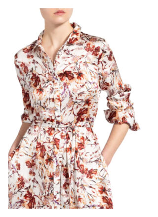 Mrs & Hugs Hemdblusenkleid aus Seide, Weiß