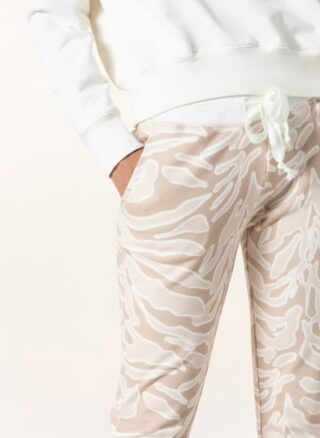Mrs & Hugs Hose im Jogging-Stil, Beige