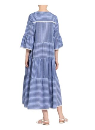 Mrs & Hugs Kleid mit 3/4-Arm, Blau