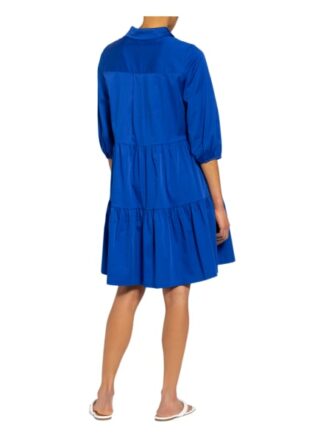 Mrs & Hugs Kleid mit 3/4-Arm, Blau