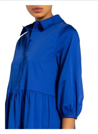 Mrs & Hugs Kleid mit 3/4-Arm, Blau