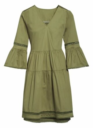 Mrs & Hugs Kleid mit 3/4-Arm, Grün