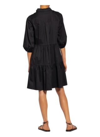 Mrs & Hugs Kleid mit 3/4-Arm, Schwarz
