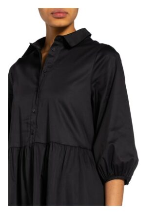 Mrs & Hugs Kleid mit 3/4-Arm, Schwarz
